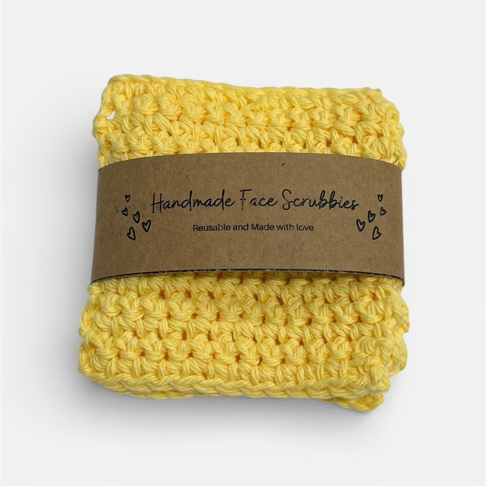 Handmade crochet face scrubbie , 4 pack